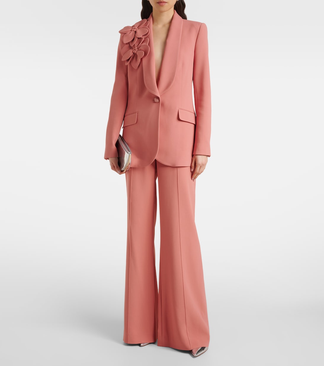 High-rise cady flared pants | Elie Saab