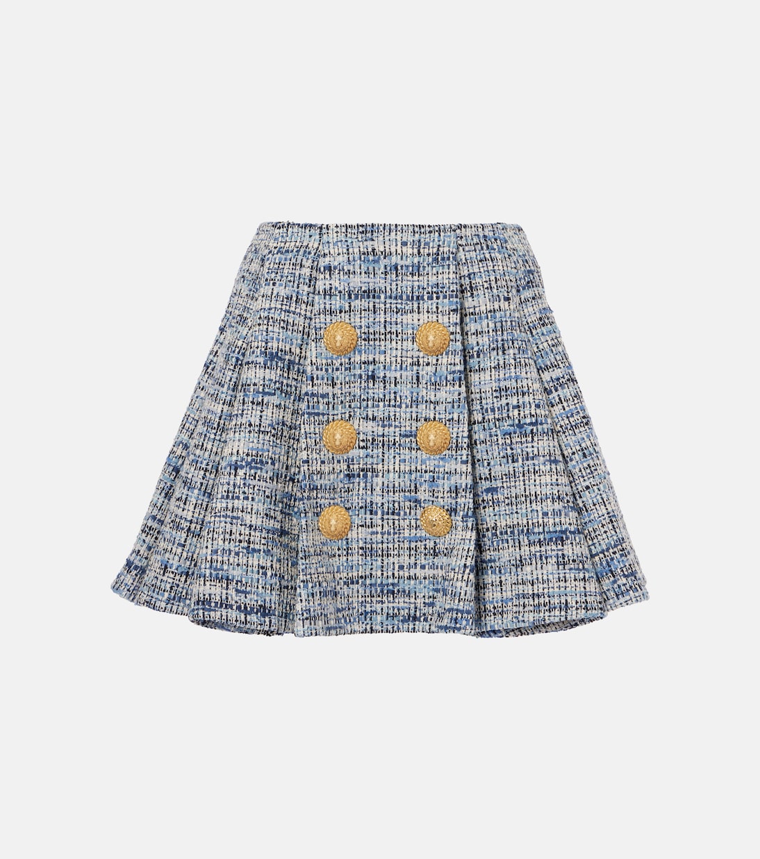 Minigonna in misto cotone space-dye | Balmain