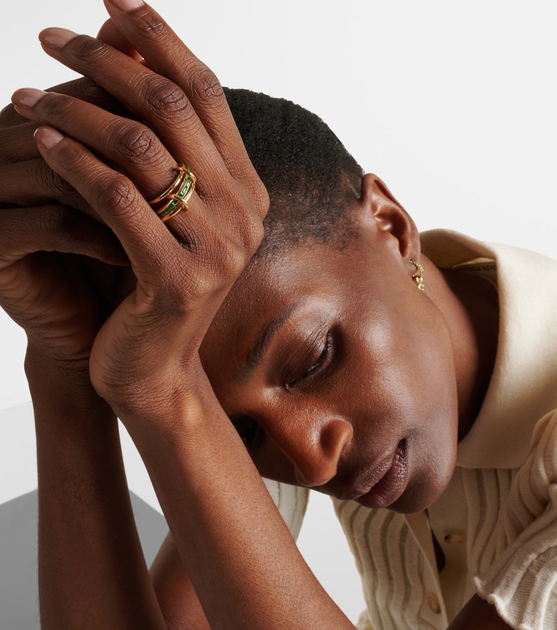 Bague Pyrus en or 18 ct et émeraudes | Spinelli Kilcollin