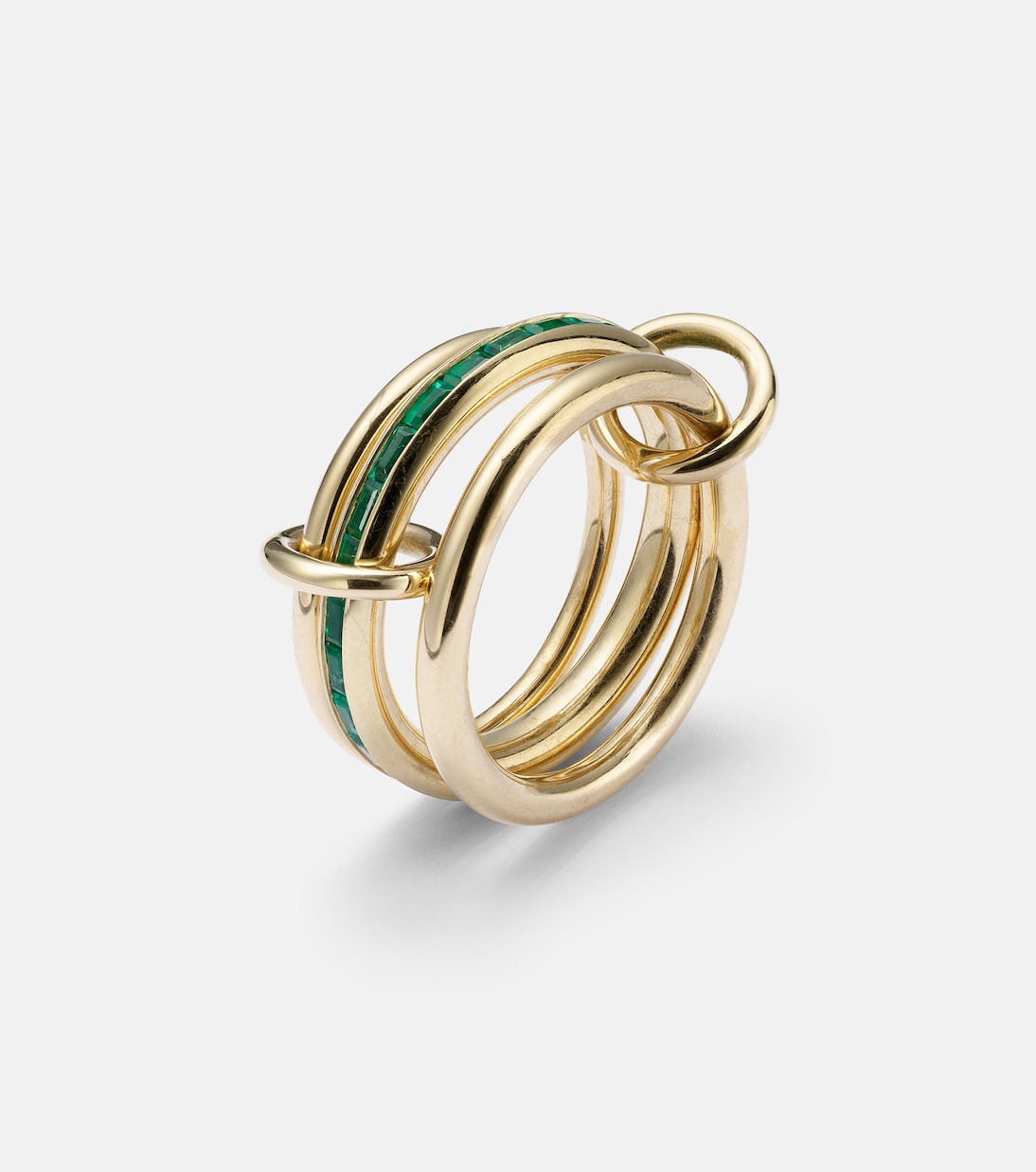 Bague Pyrus en or 18 ct et émeraudes | Spinelli Kilcollin