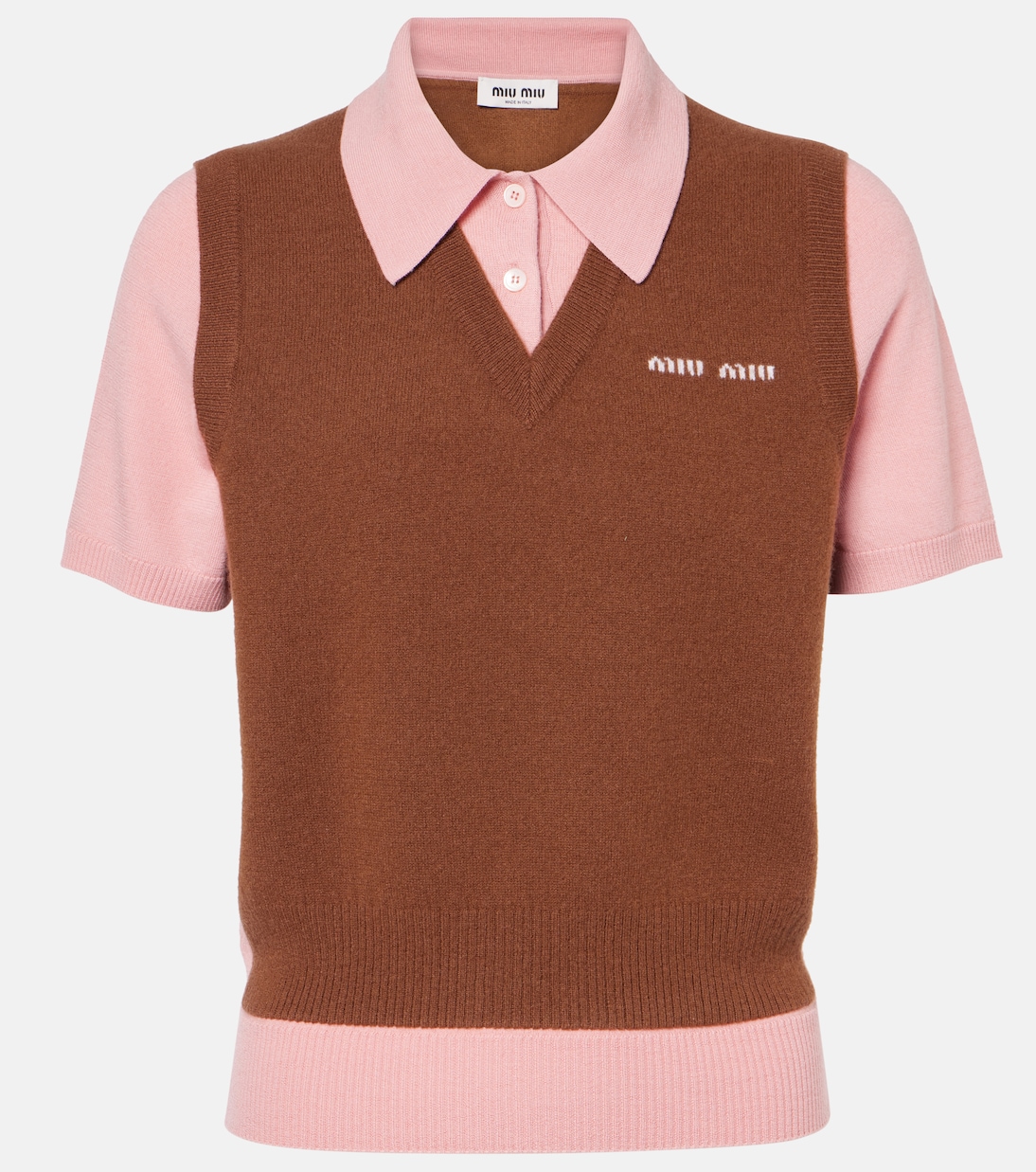 Polo in lana e cashmere  | Miu Miu