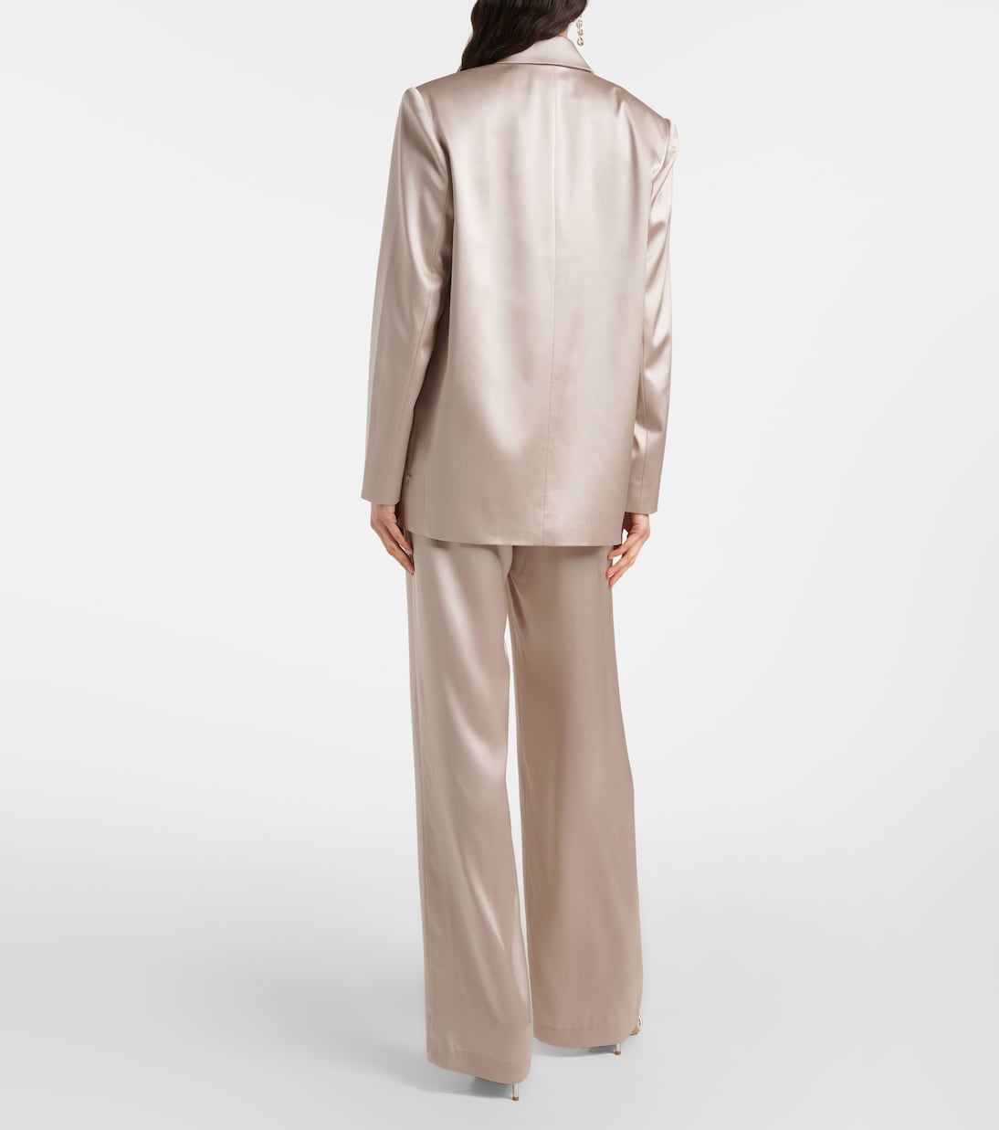 Blazer oversize in raso di seta | The Sei