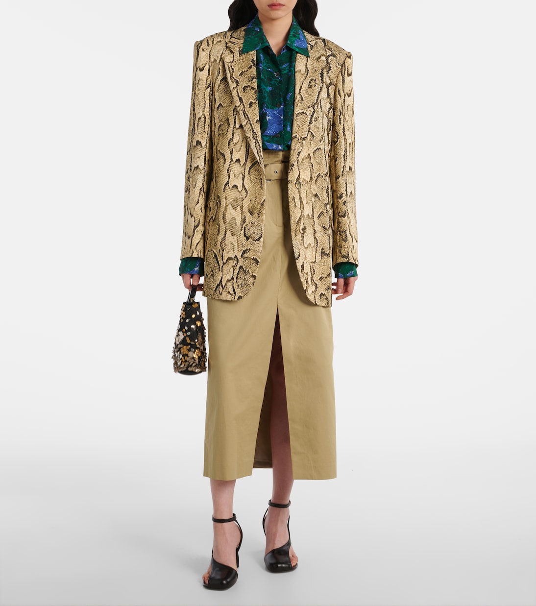 Jupe midi en coton | Dries Van Noten