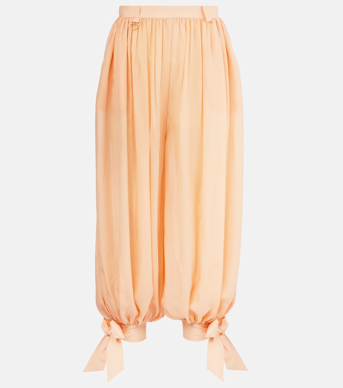 Pantaloni barrel in charmeuse di seta | Chloé