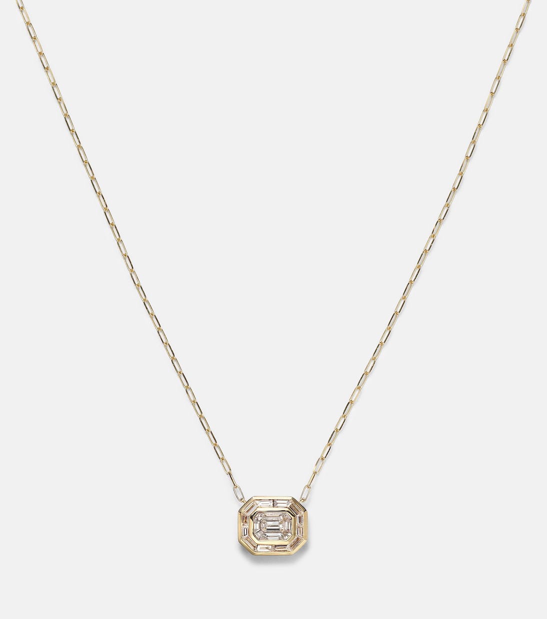 Halskette Illusion aus 18kt Gelbgold mit Diamanten | Shay Jewelry