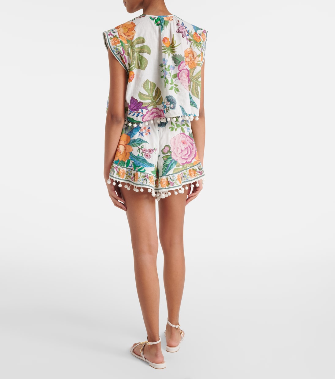 Cropped-Top Sweet Bloom aus Baumwolle | Farm Rio