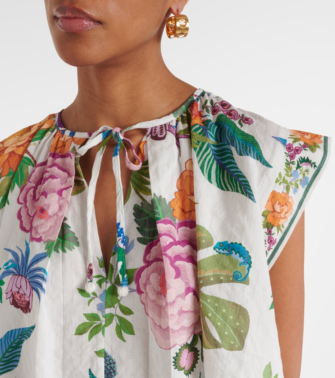 Cropped-Top Sweet Bloom aus Baumwolle | Farm Rio