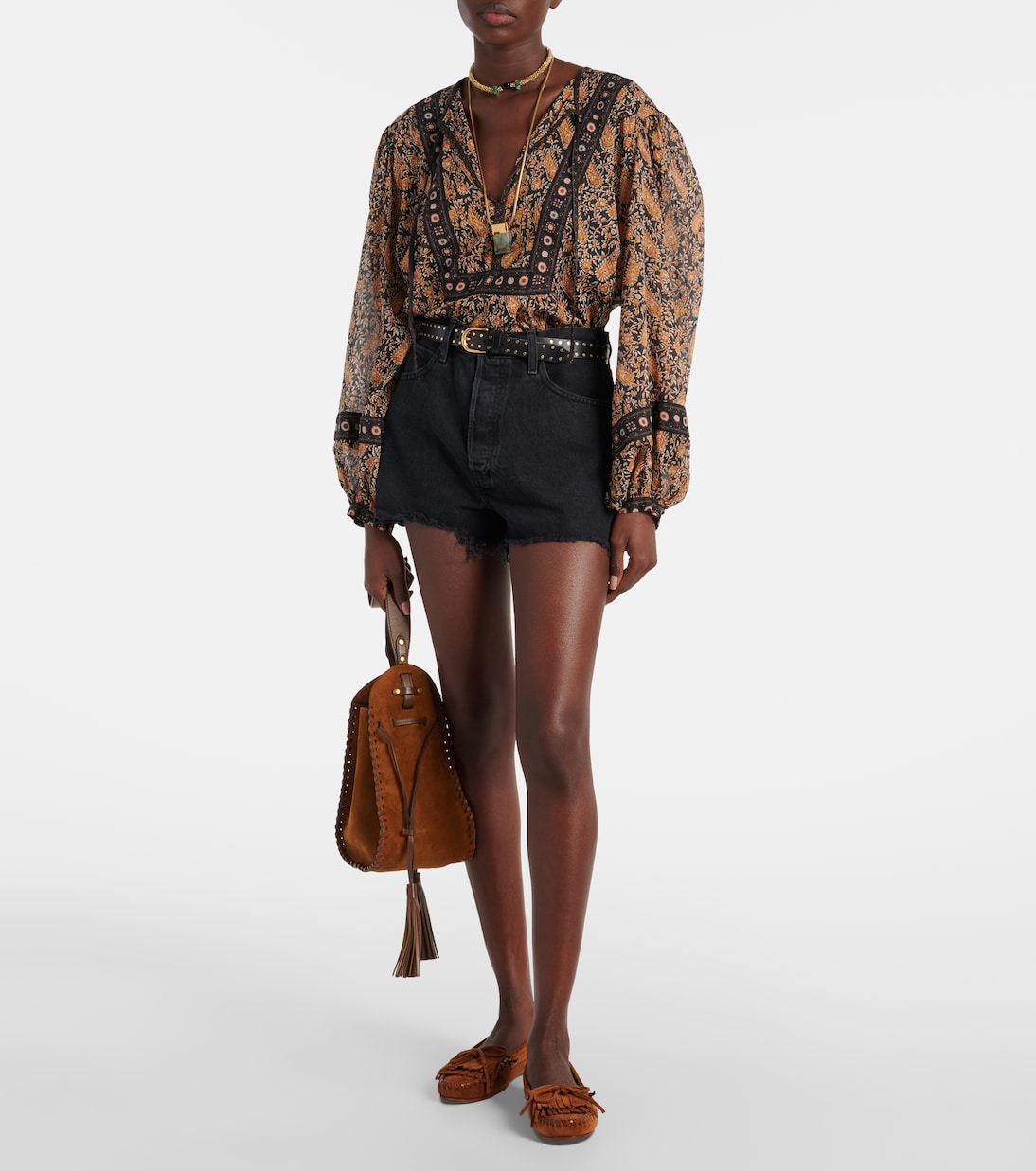 Frayed denim shorts | Frame