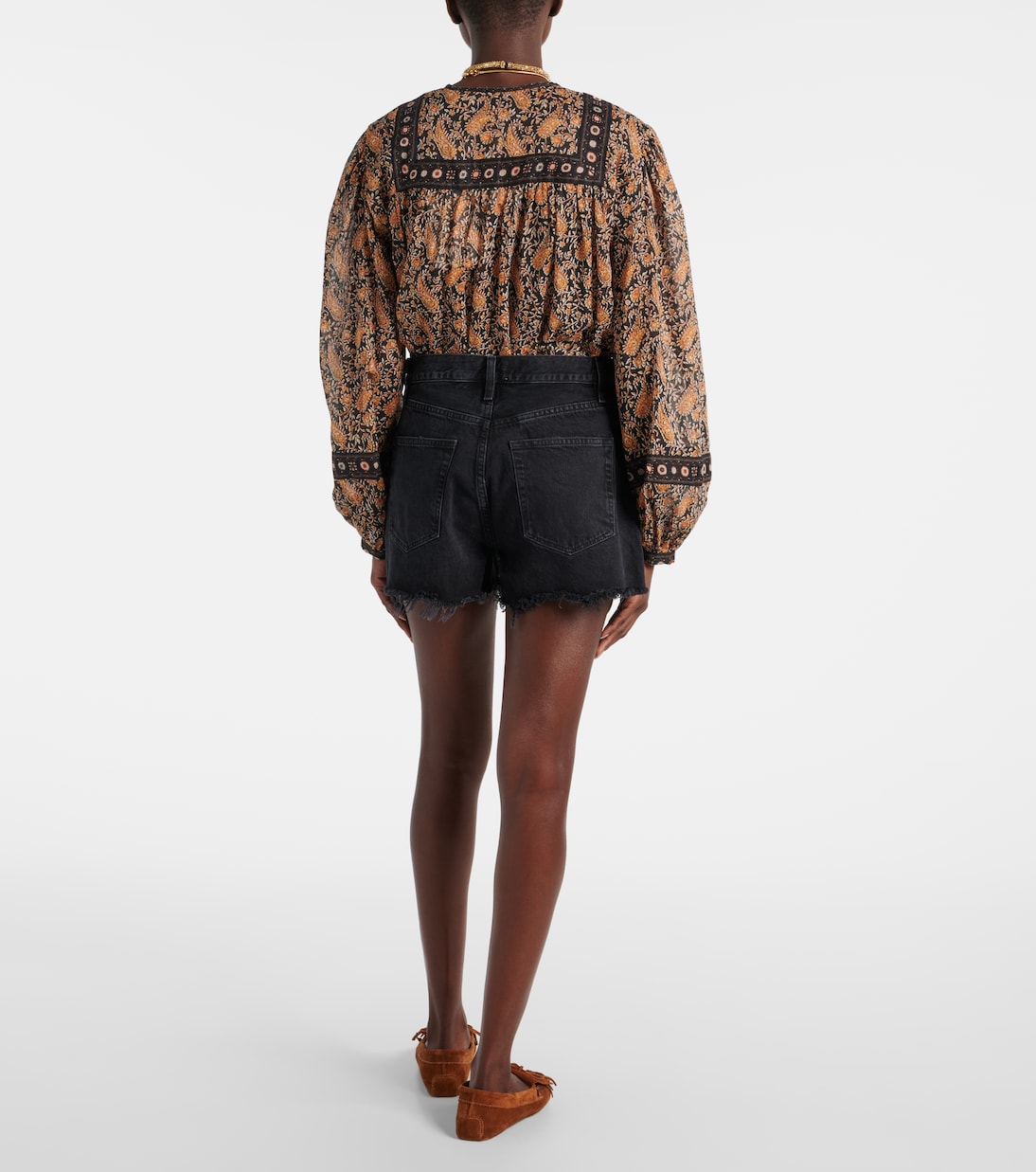 Frayed denim shorts | Frame