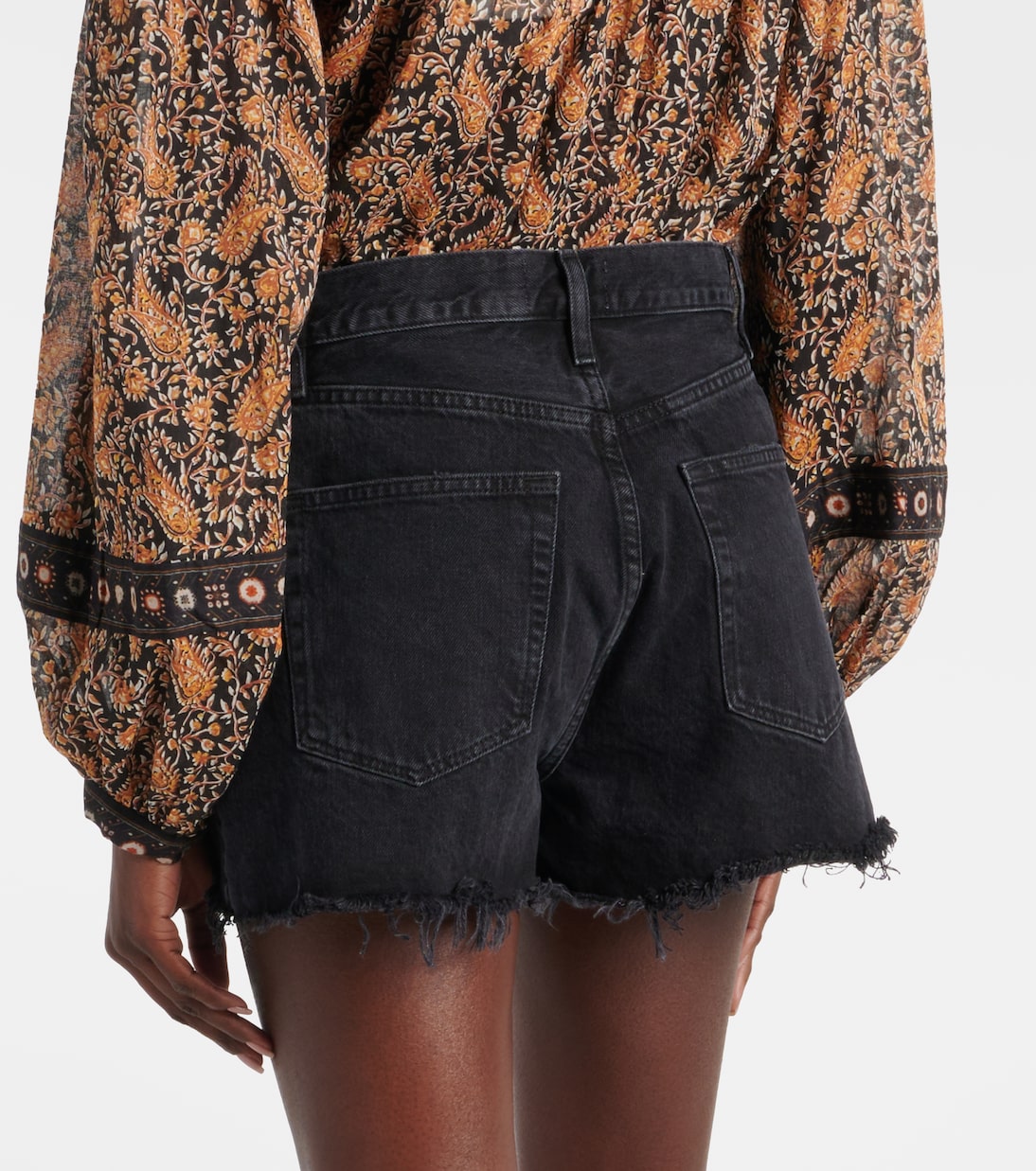 Frayed denim shorts | Frame