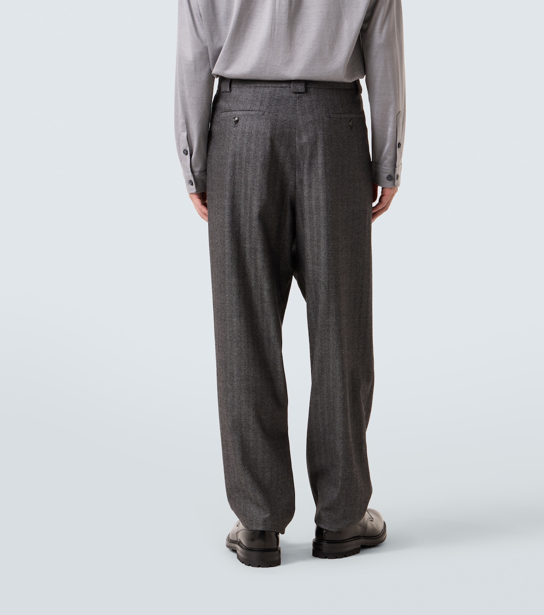 Chevron wool and cashmere-blend suit | Giorgio Armani