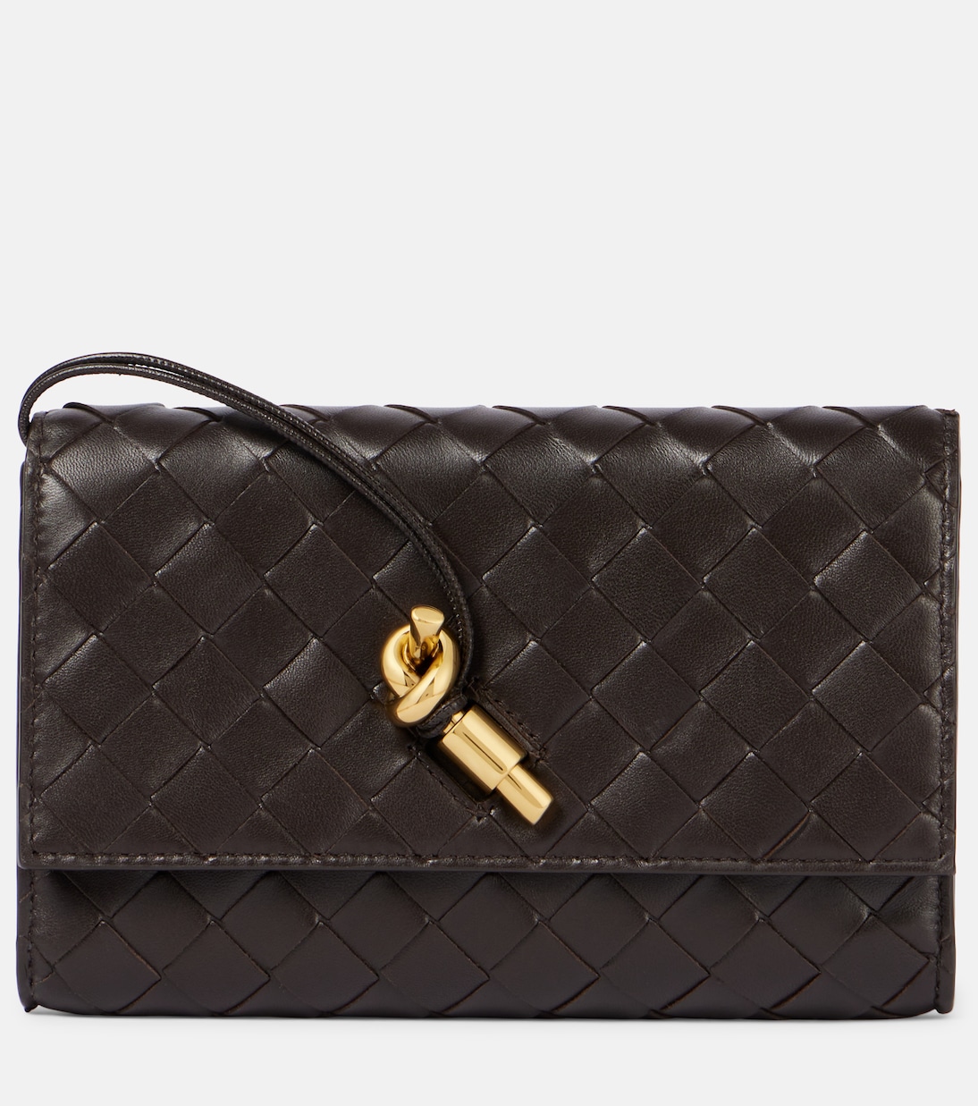 Andiamo Intrecciato leather pouch | Bottega Veneta