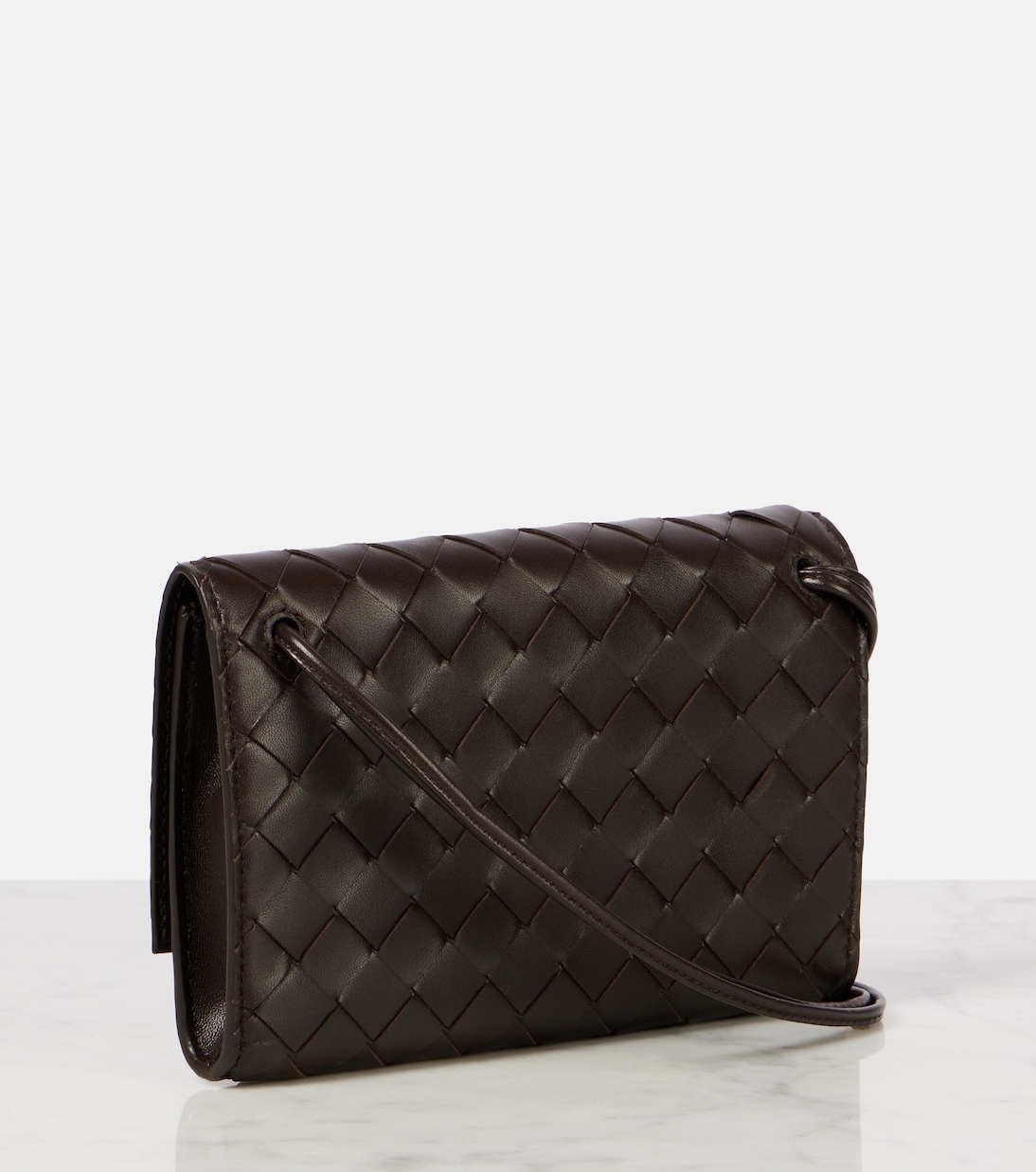 Andiamo Intrecciato leather pouch | Bottega Veneta
