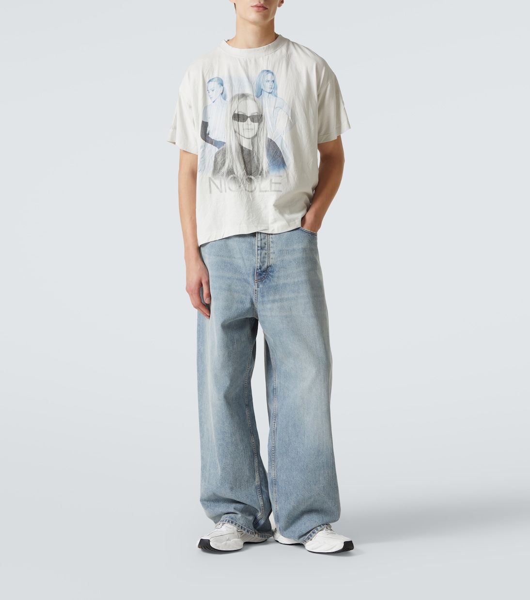 Camiseta Nicole en jersey de algodón | Balenciaga