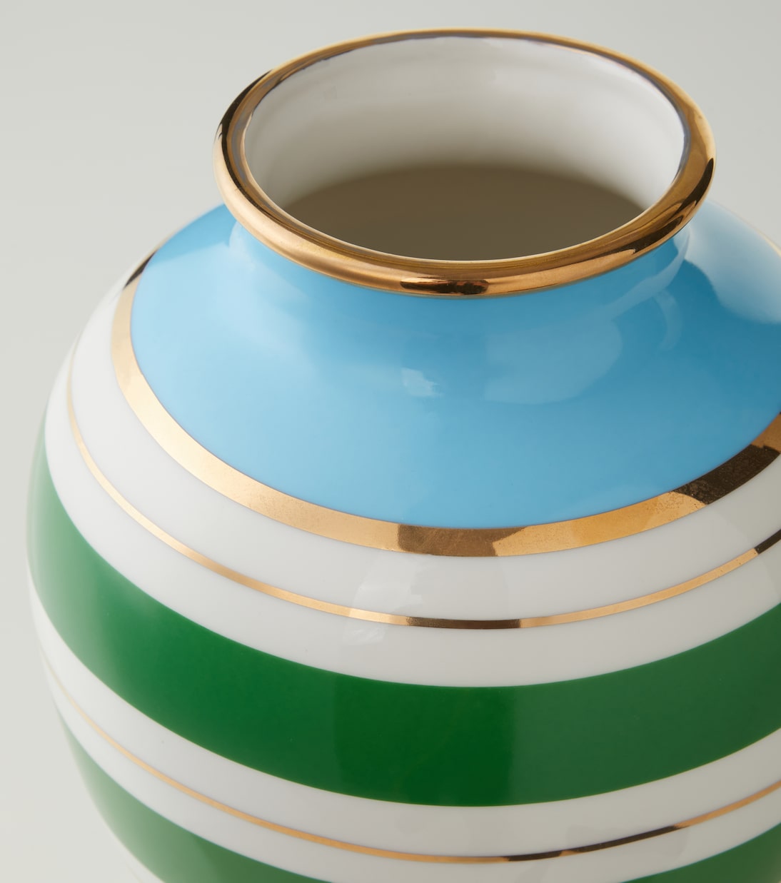 Portofino striped porcelain urn | Jonathan Adler