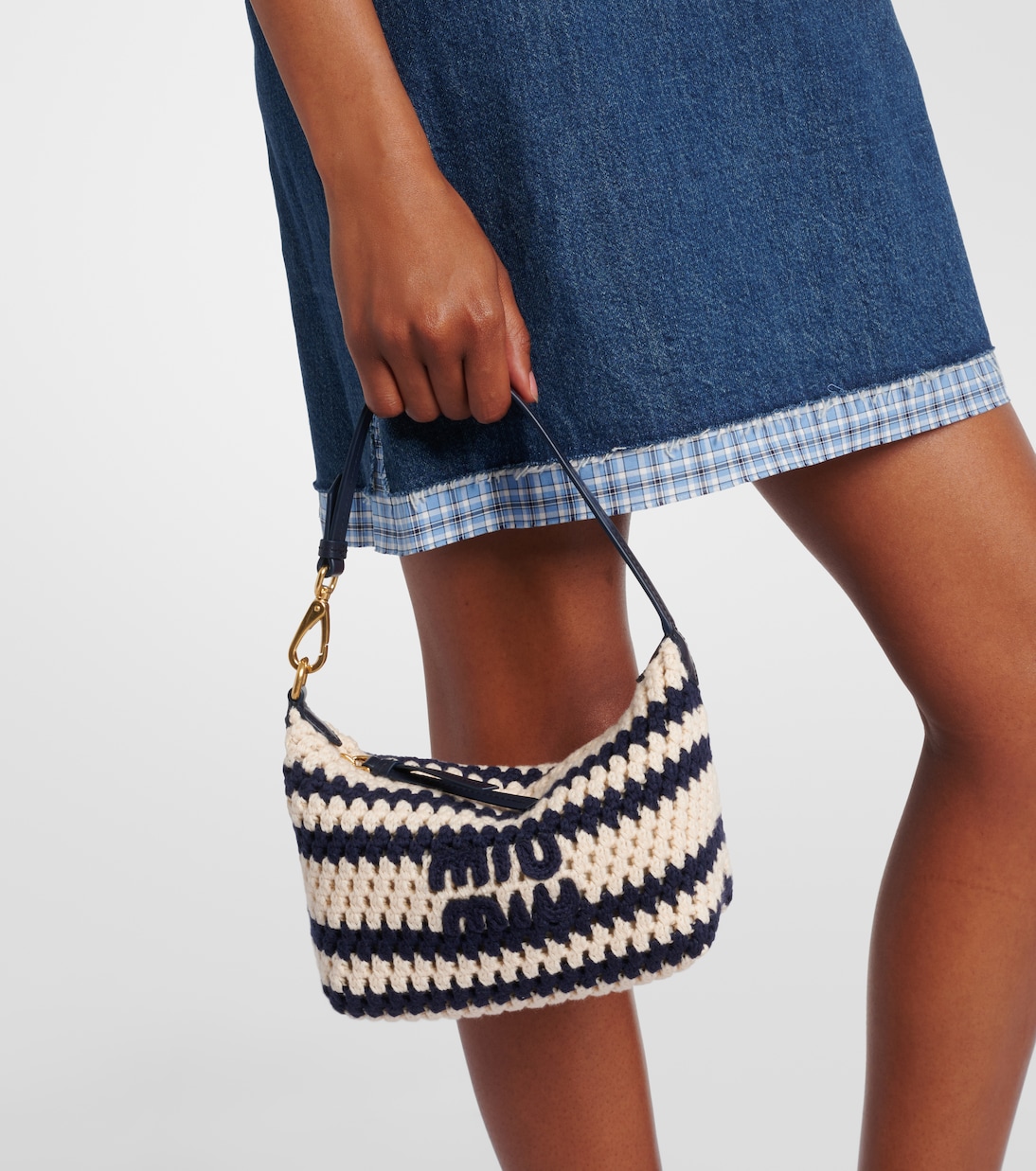 Sac en crochet à logo | Miu Miu