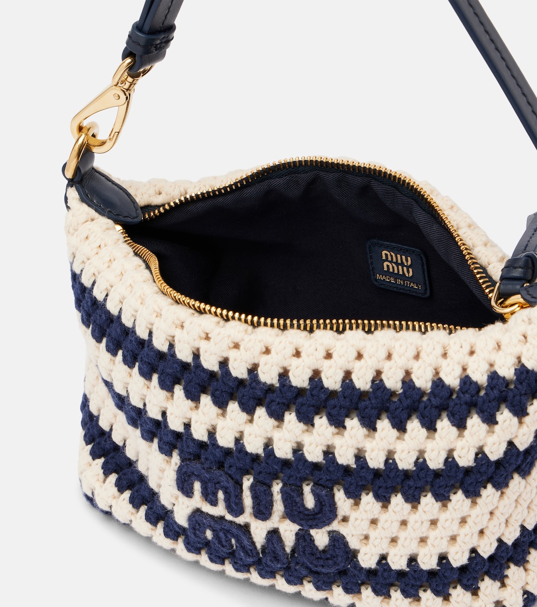Sac en crochet à logo | Miu Miu
