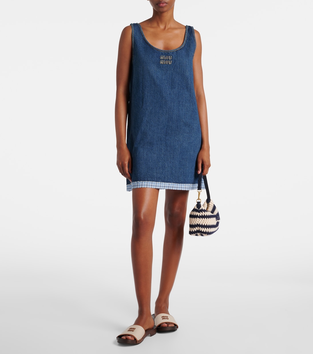 Sac en crochet à logo | Miu Miu