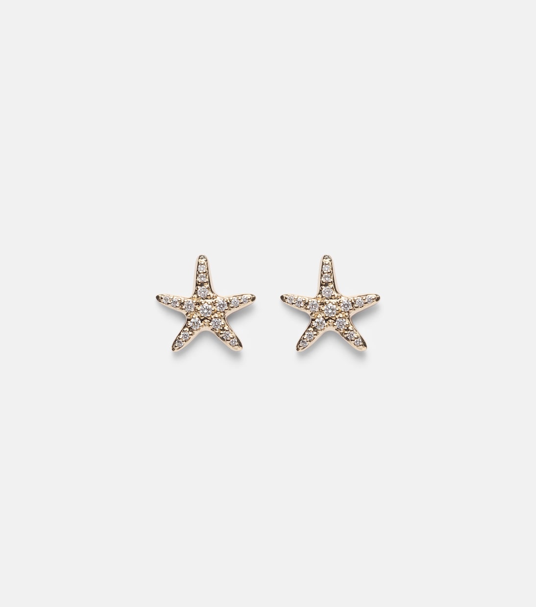 Boucles d'oreilles Starfish en or 14 ct et diamants | Sydney Evan