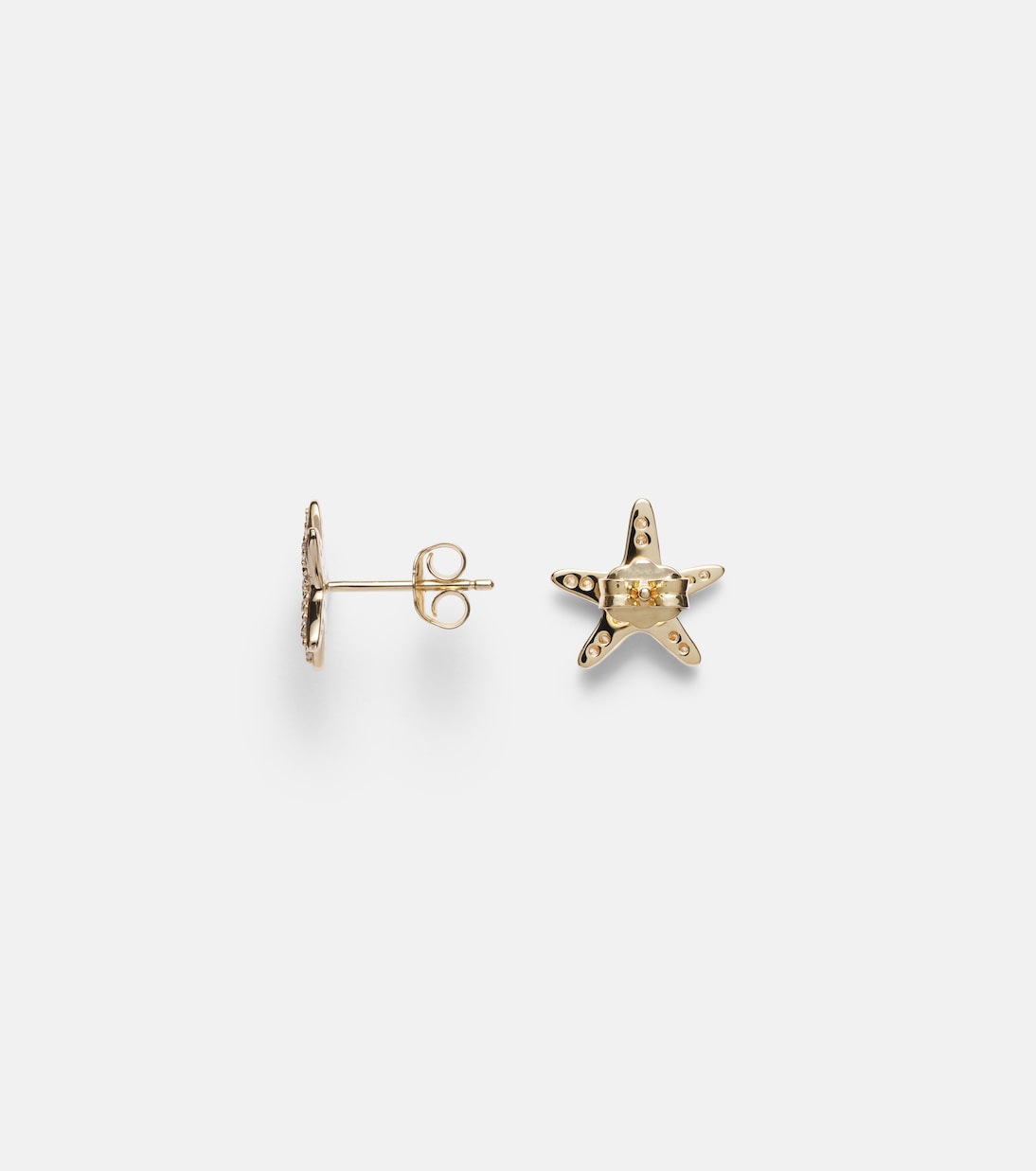 Boucles d'oreilles Starfish en or 14 ct et diamants | Sydney Evan