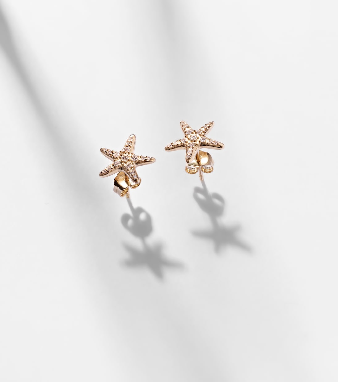 Boucles d'oreilles Starfish en or 14 ct et diamants | Sydney Evan