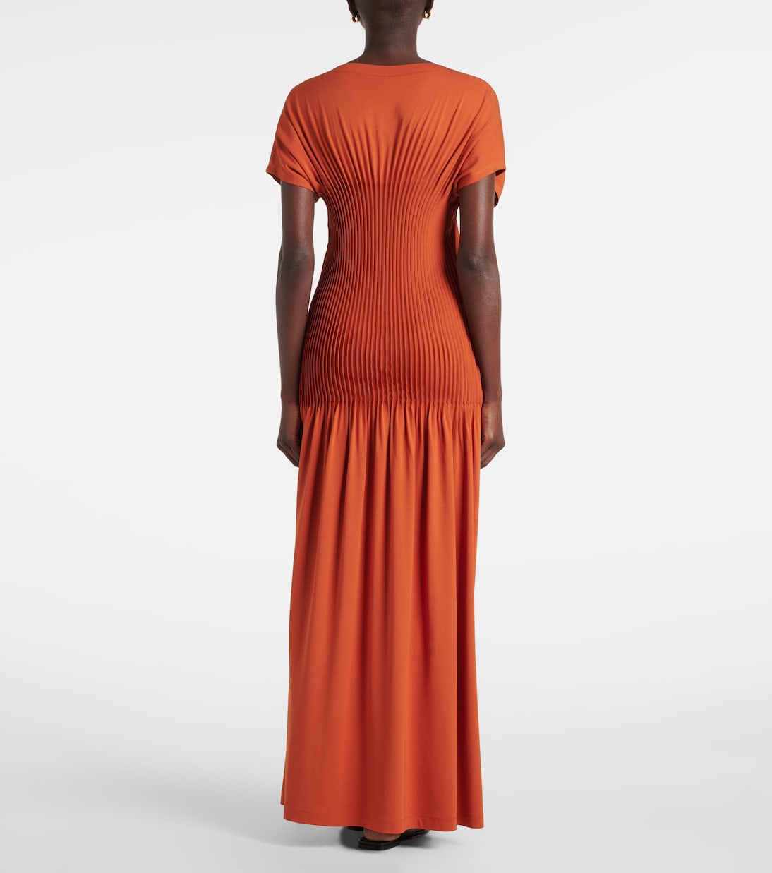 Pleated jersey maxi dress | Toteme
