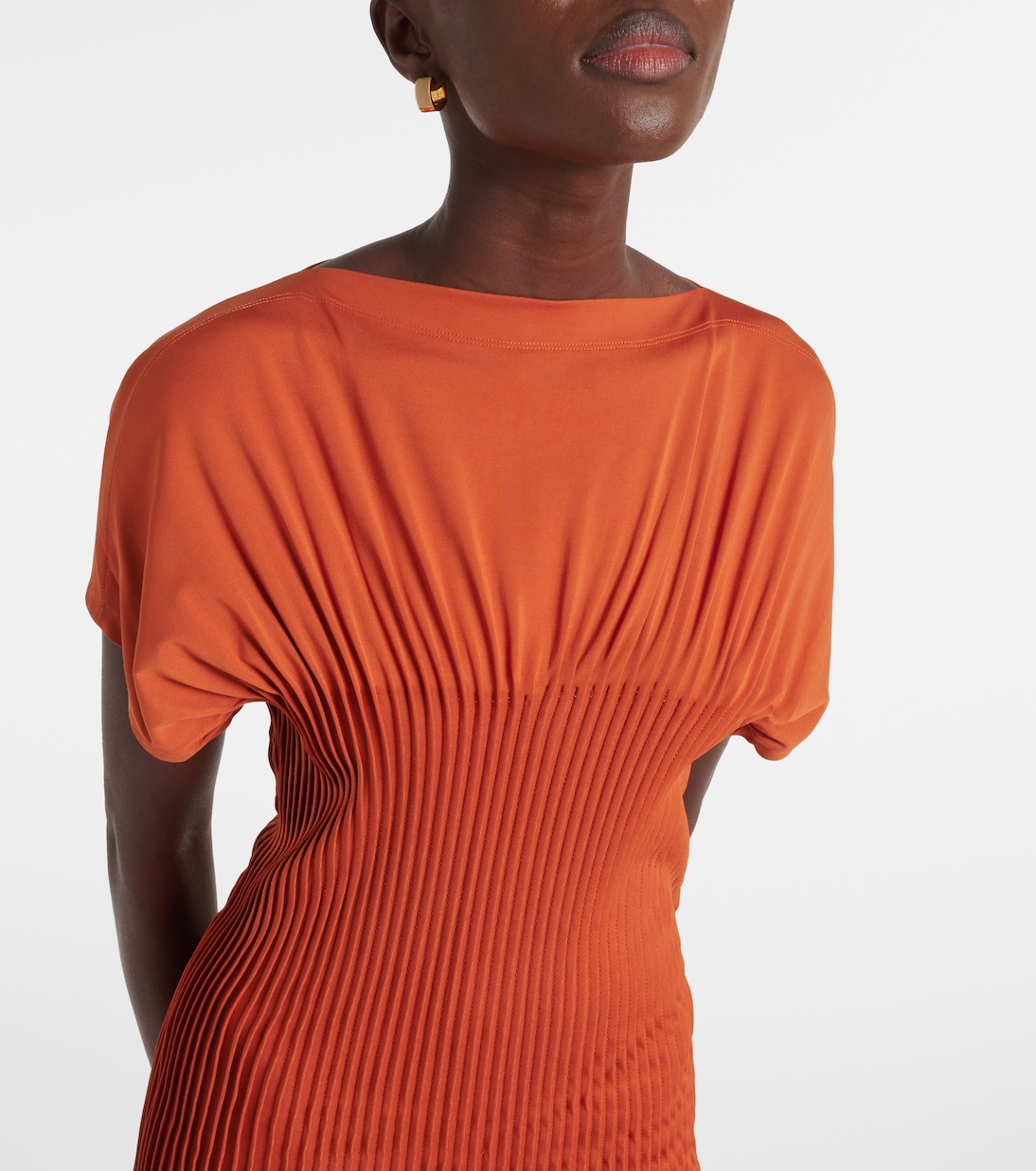 Pleated jersey maxi dress | Toteme