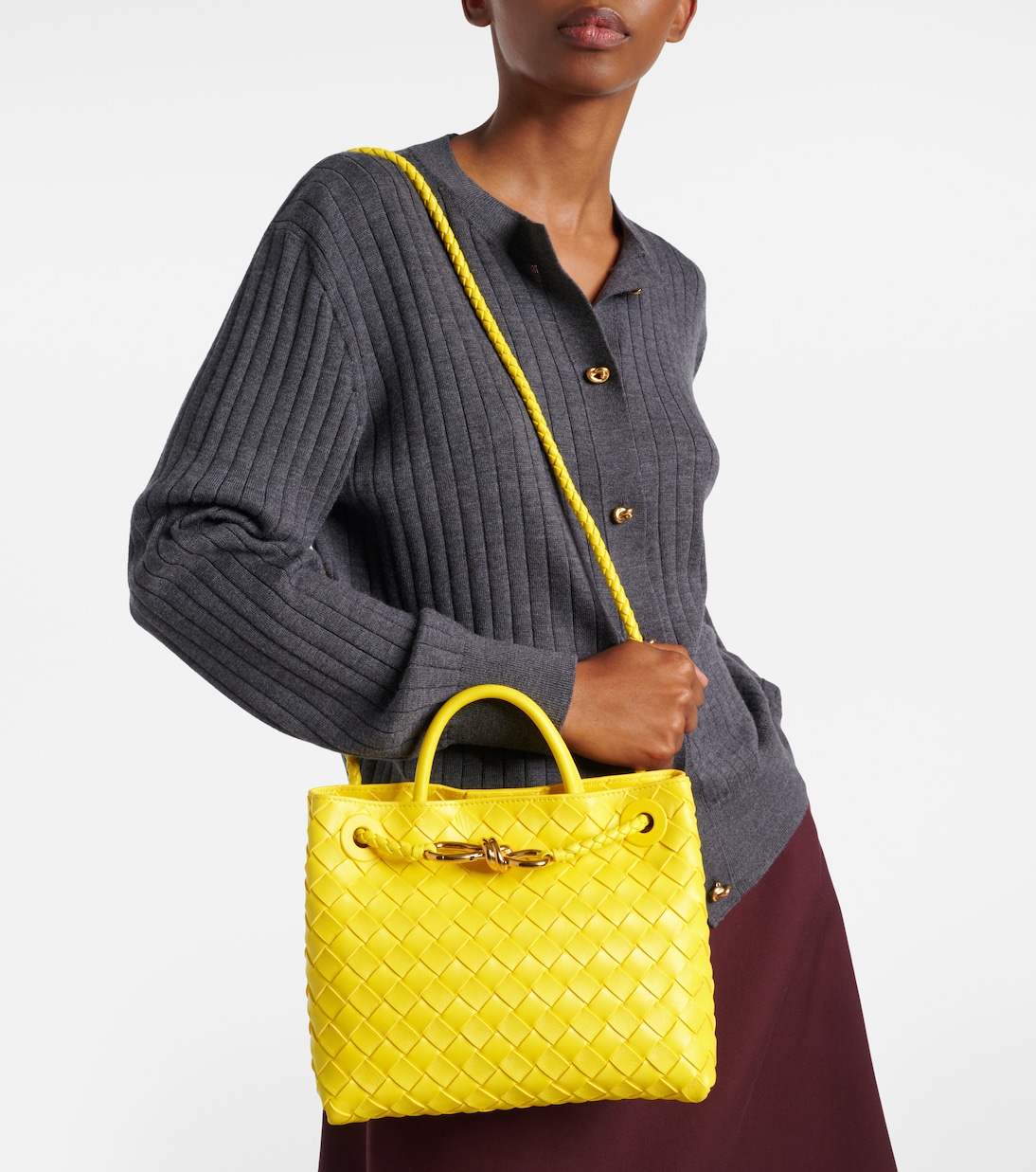 Andiamo Small leather shoulder bag | Bottega Veneta