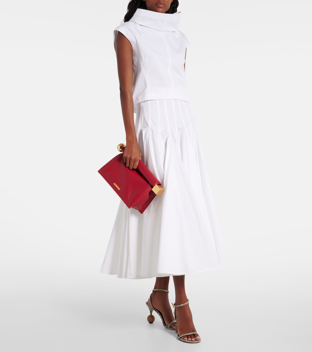 Pochette Rond Carré Small en cuir | Jacquemus