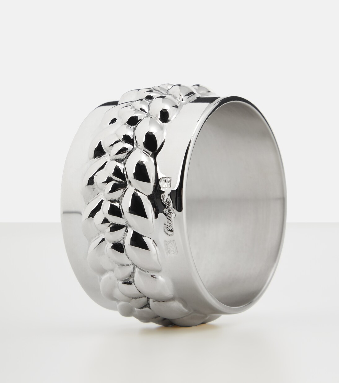 Rond de serviette Babylone en plaqué argent | Christofle