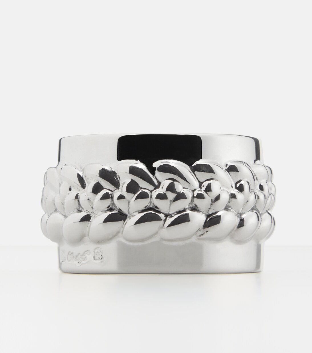 Rond de serviette Babylone en plaqué argent | Christofle