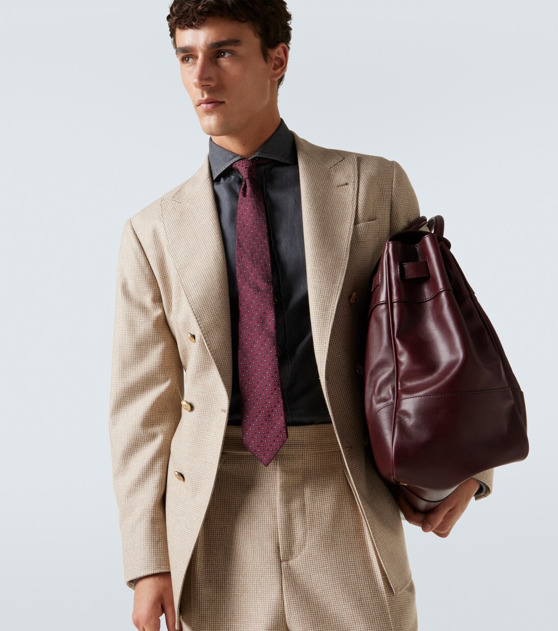 Corbata de seda en jacquard | Brunello Cucinelli
