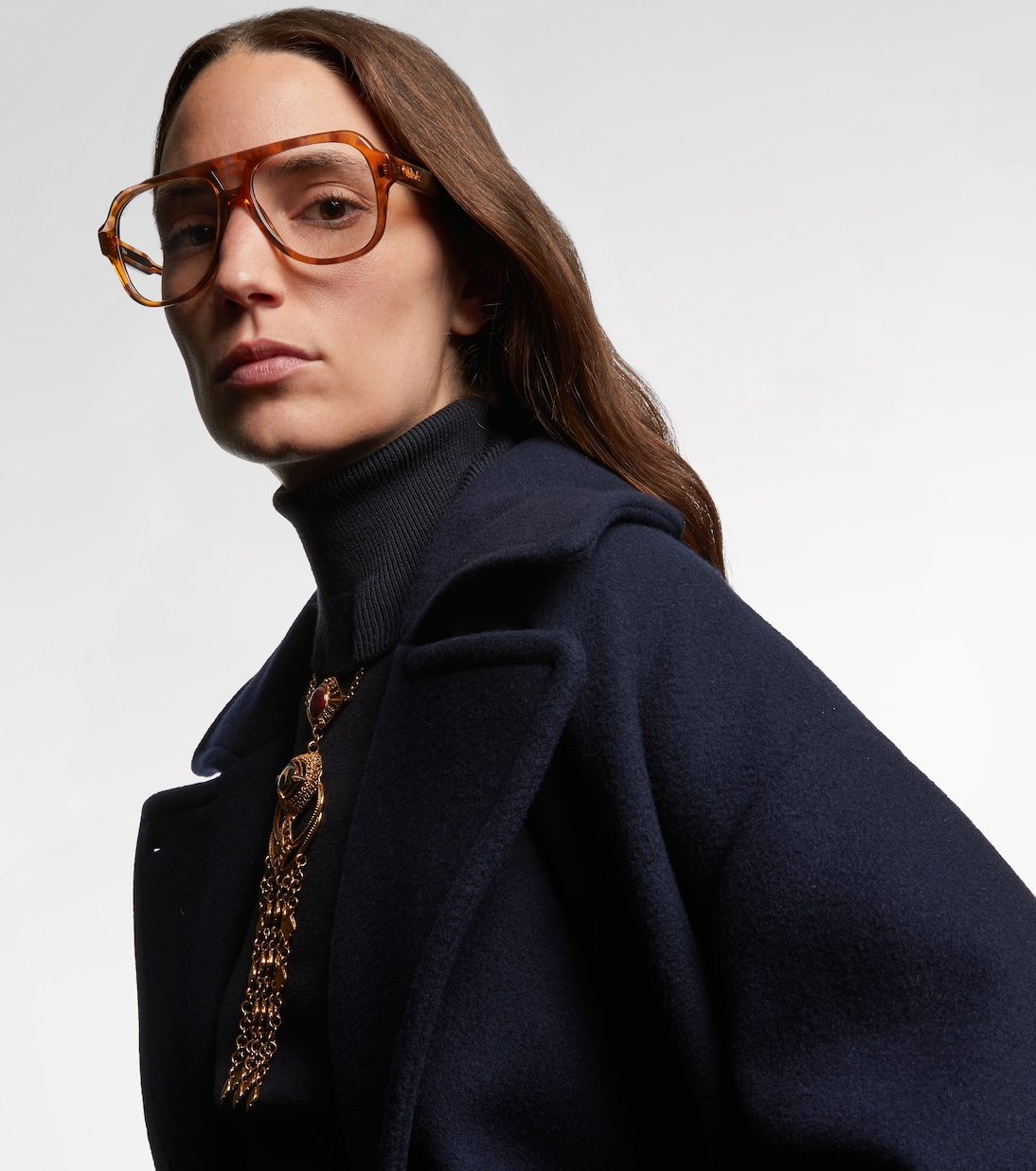 Optical Native oversized aviator glasses | Chloé