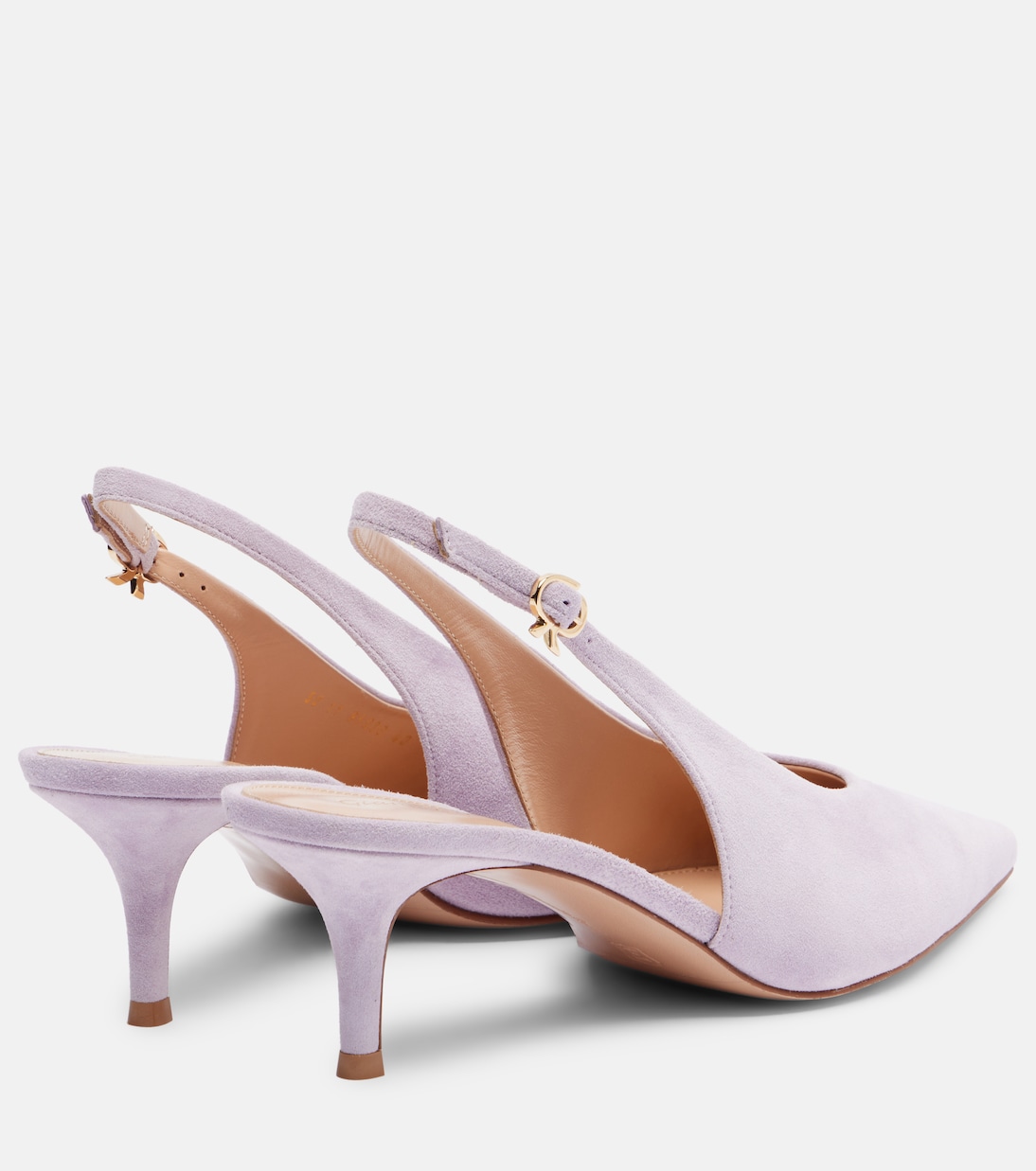 Escarpins slingback Robbie 55 en daim | Gianvito Rossi