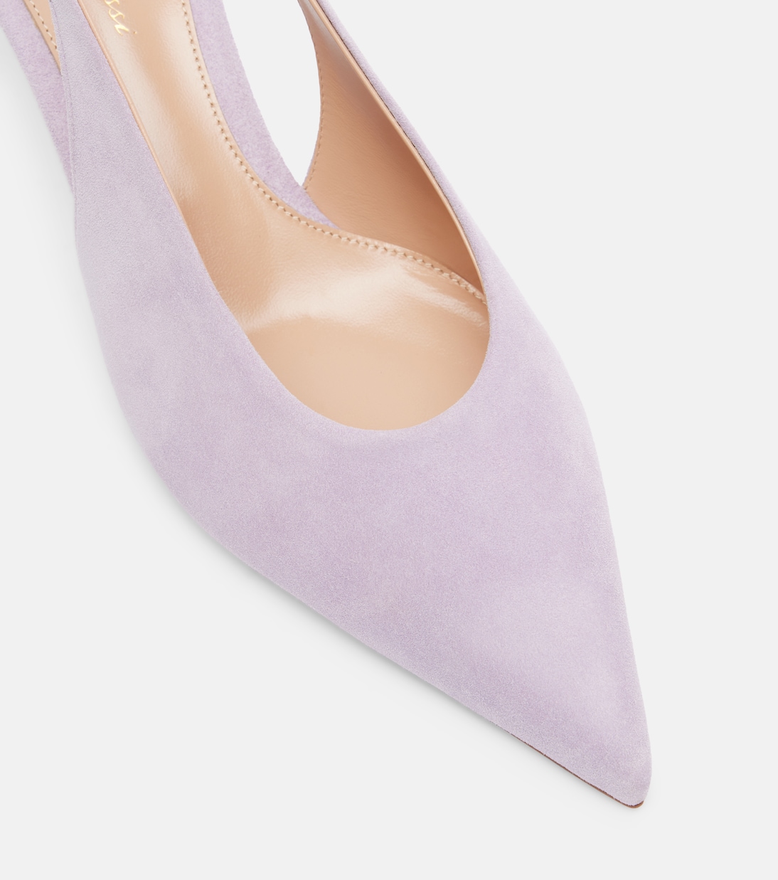 Escarpins slingback Robbie 55 en daim | Gianvito Rossi
