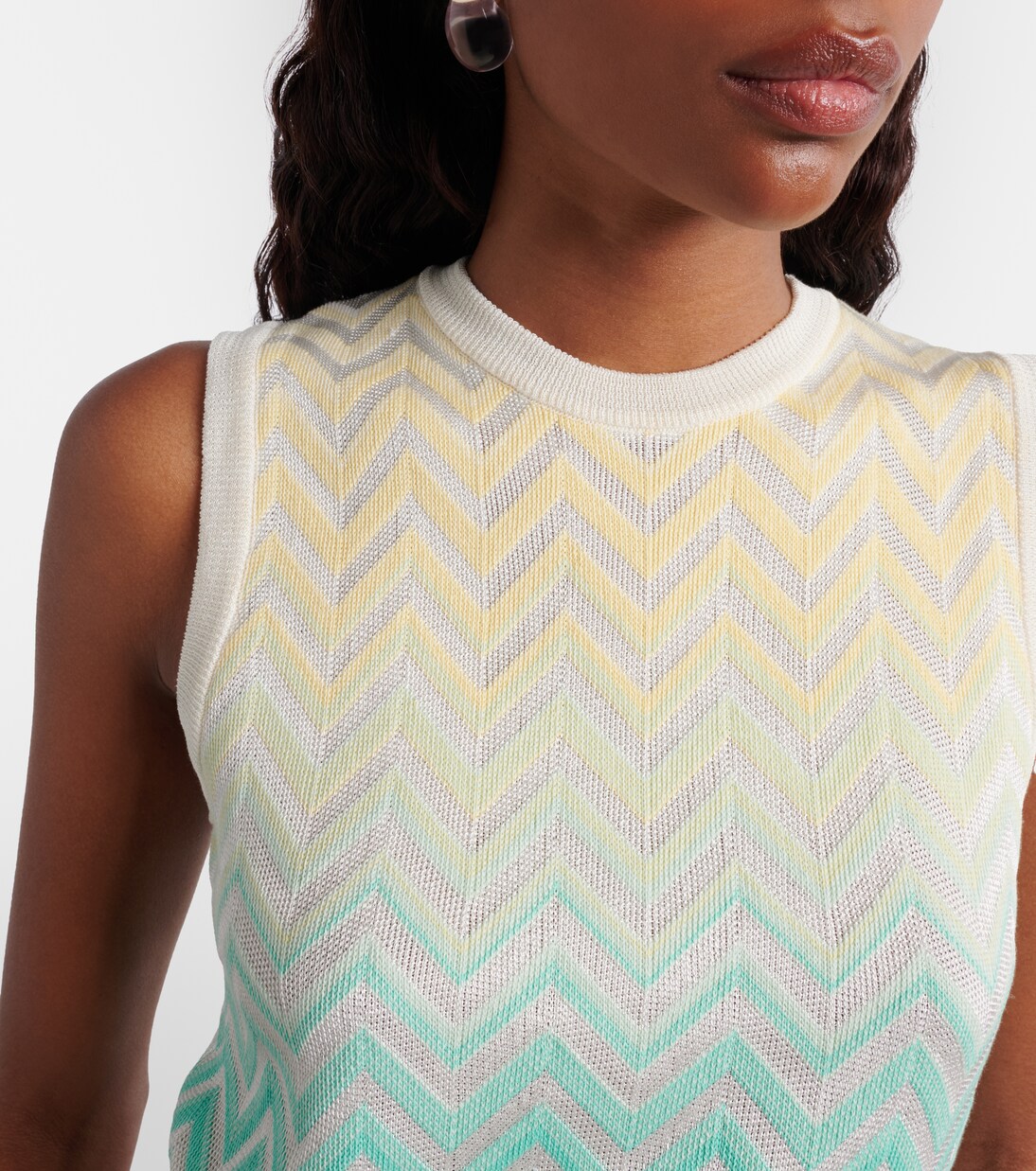 Zigzag cotton-blend top | Missoni