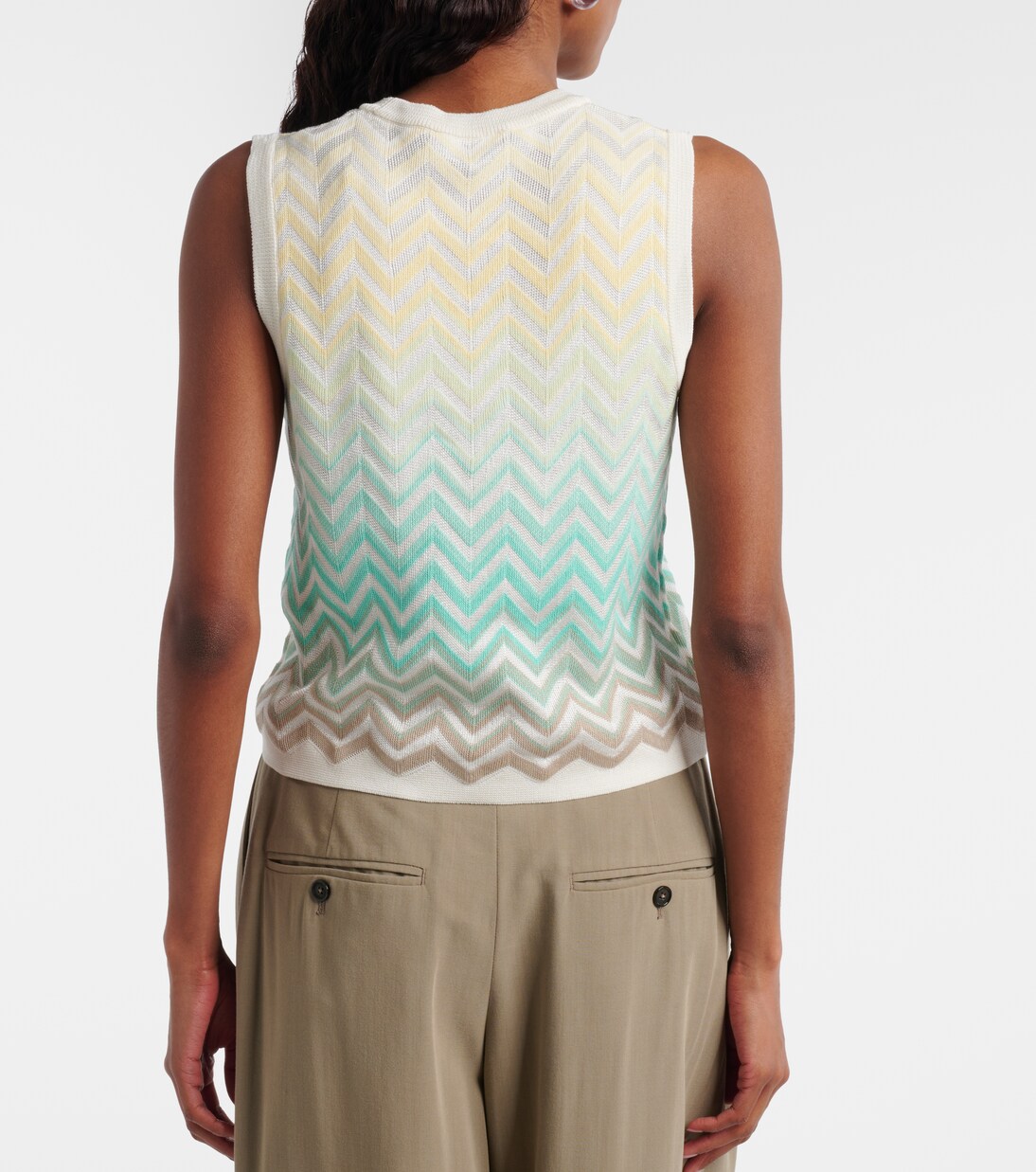 Zigzag cotton-blend top | Missoni