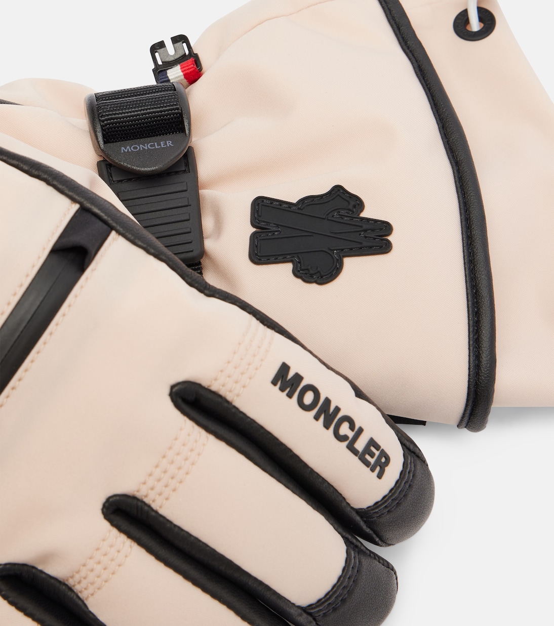 Leather-trimmed ski gloves | Moncler