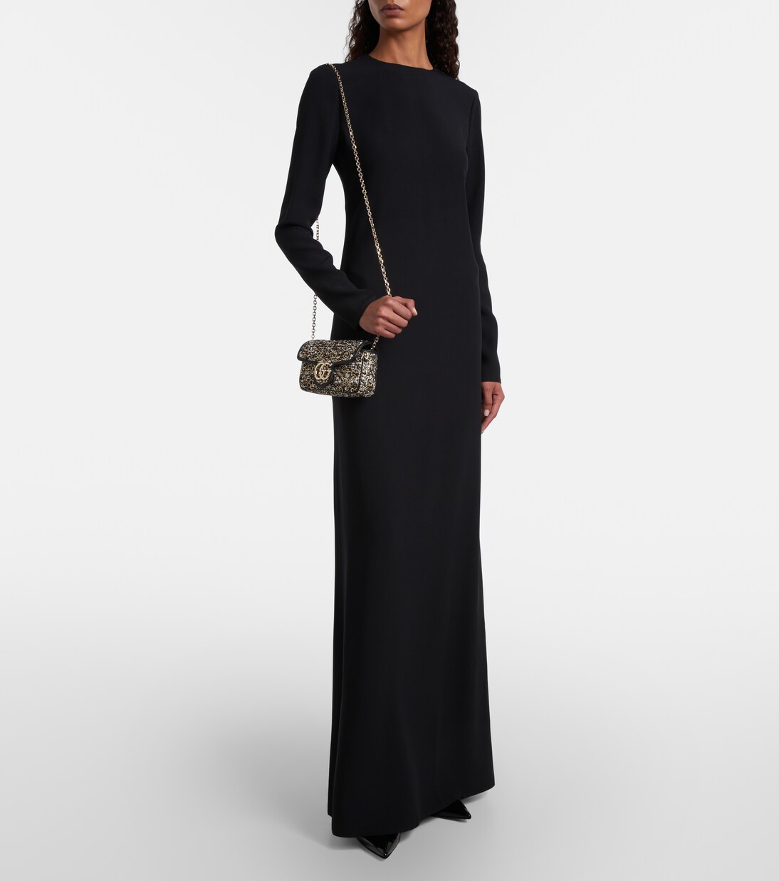 GG Marmont花呢单肩包 | Gucci