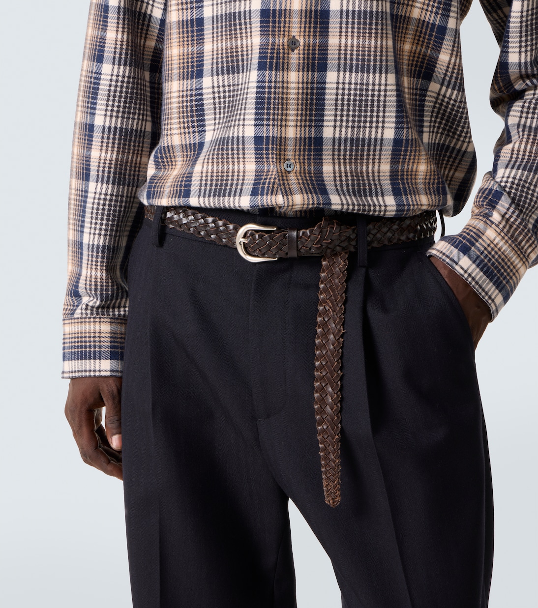 x Aaron Levine - Cintura in pelle | Studio Nicholson