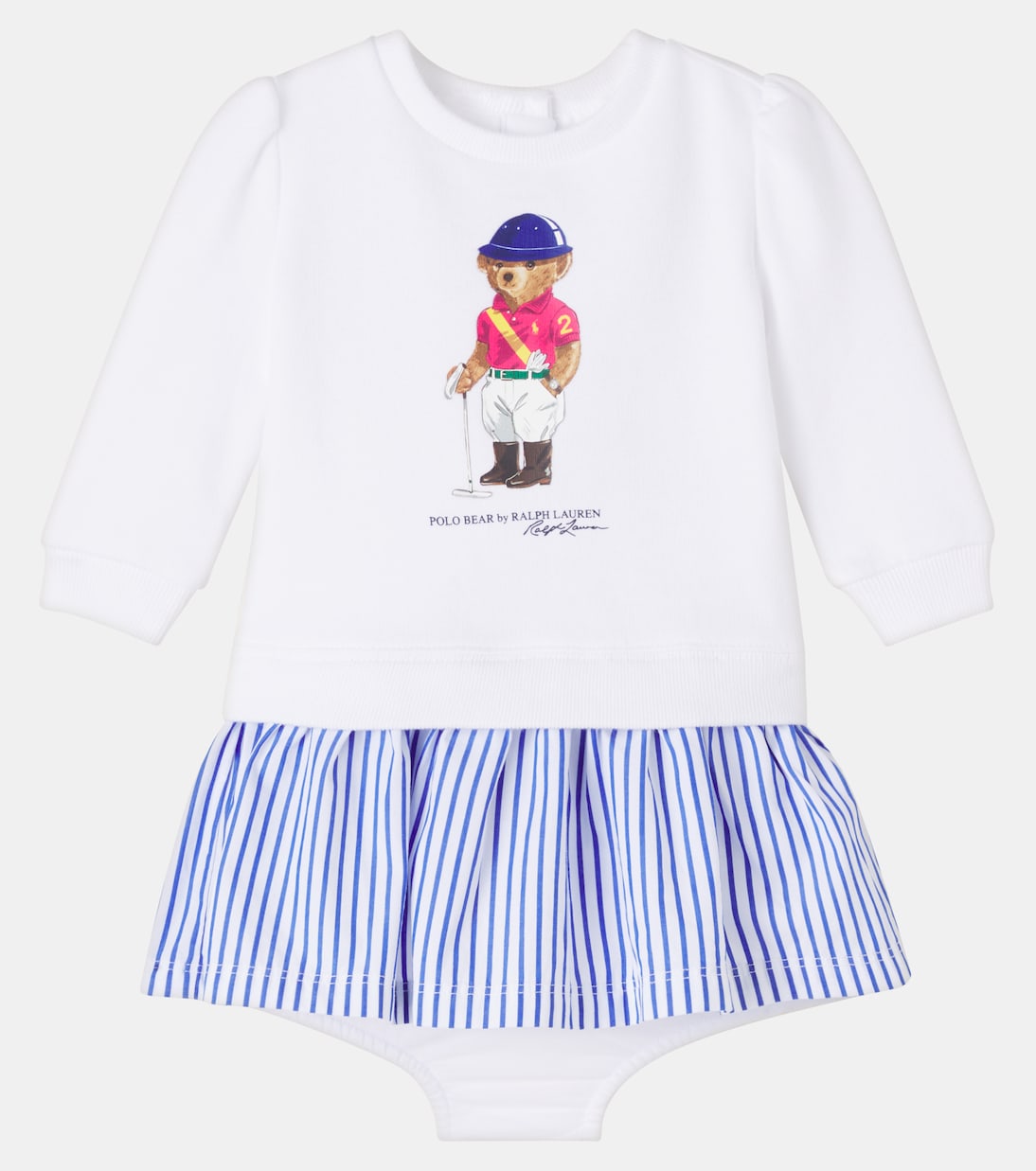 Baby Polo Bear bloomers and dress set | Polo Ralph Lauren Kids