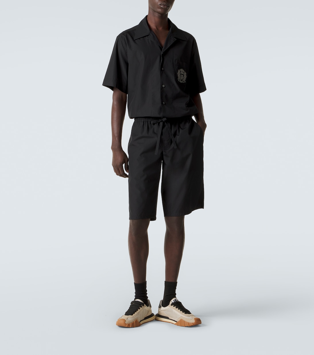 Bermudas Vanity de popelín de algodón | Dolce&Gabbana