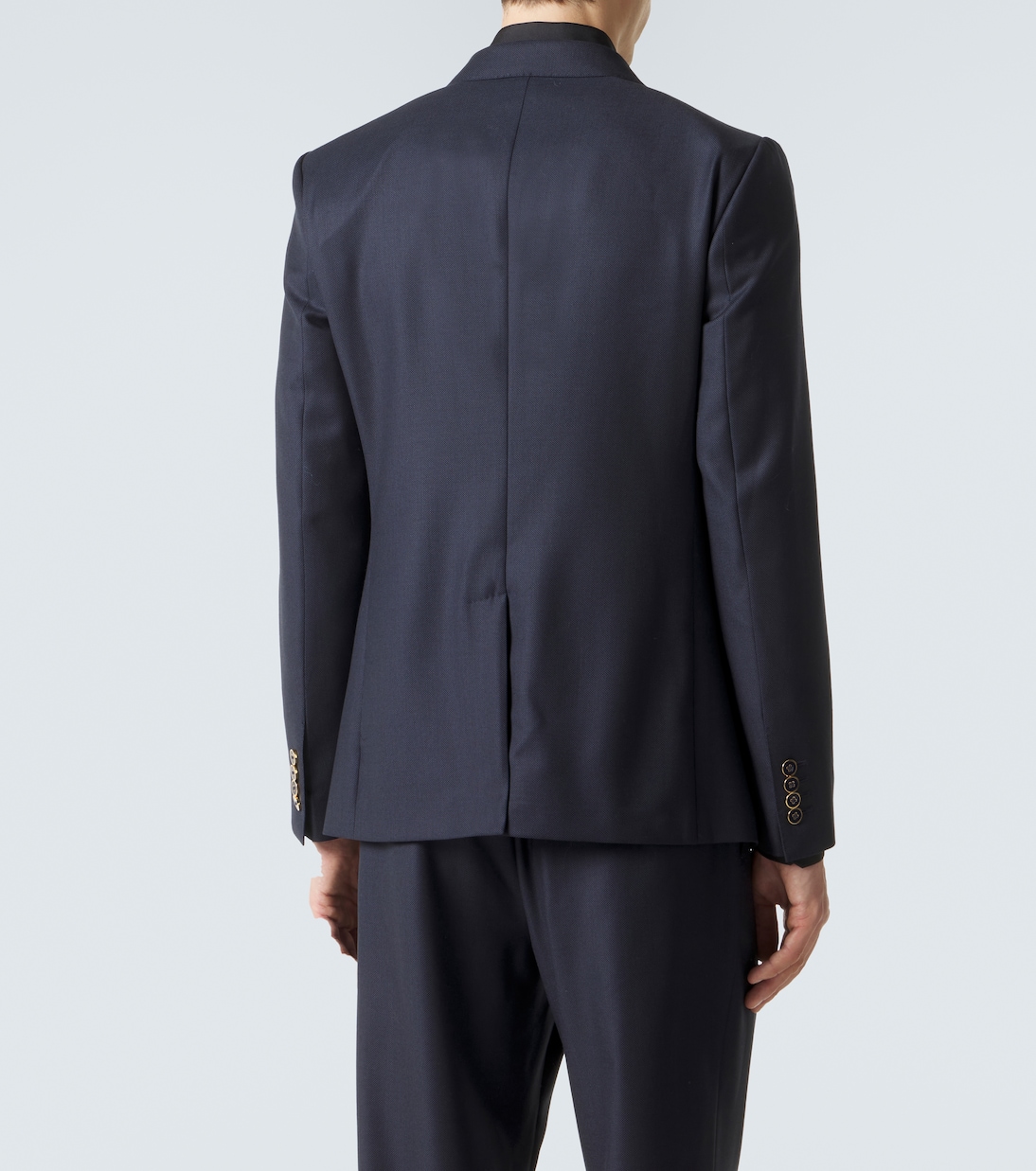 جاكيت بليزر من الصوف الخام بصفين من الأزرار | Dolce&Gabbana