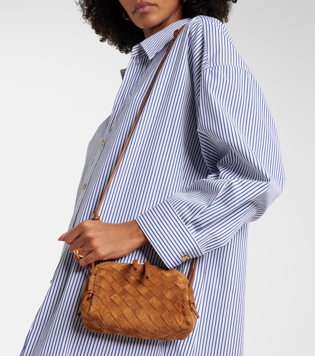 Concert Mini suede crossbody bag | Bottega Veneta