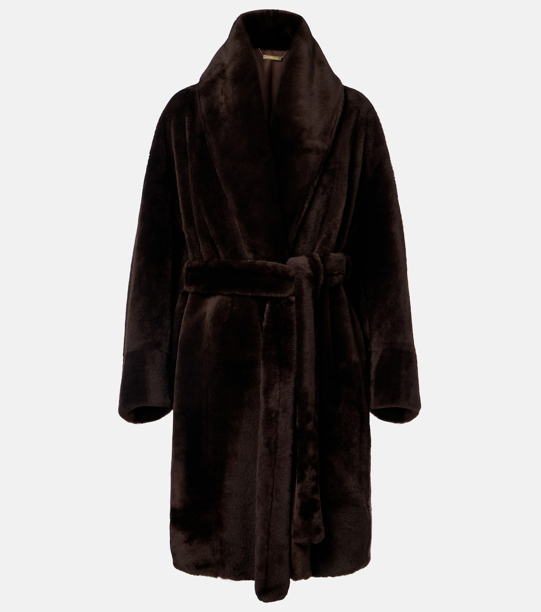 Juno shearling wrap coat | Nour Hammour