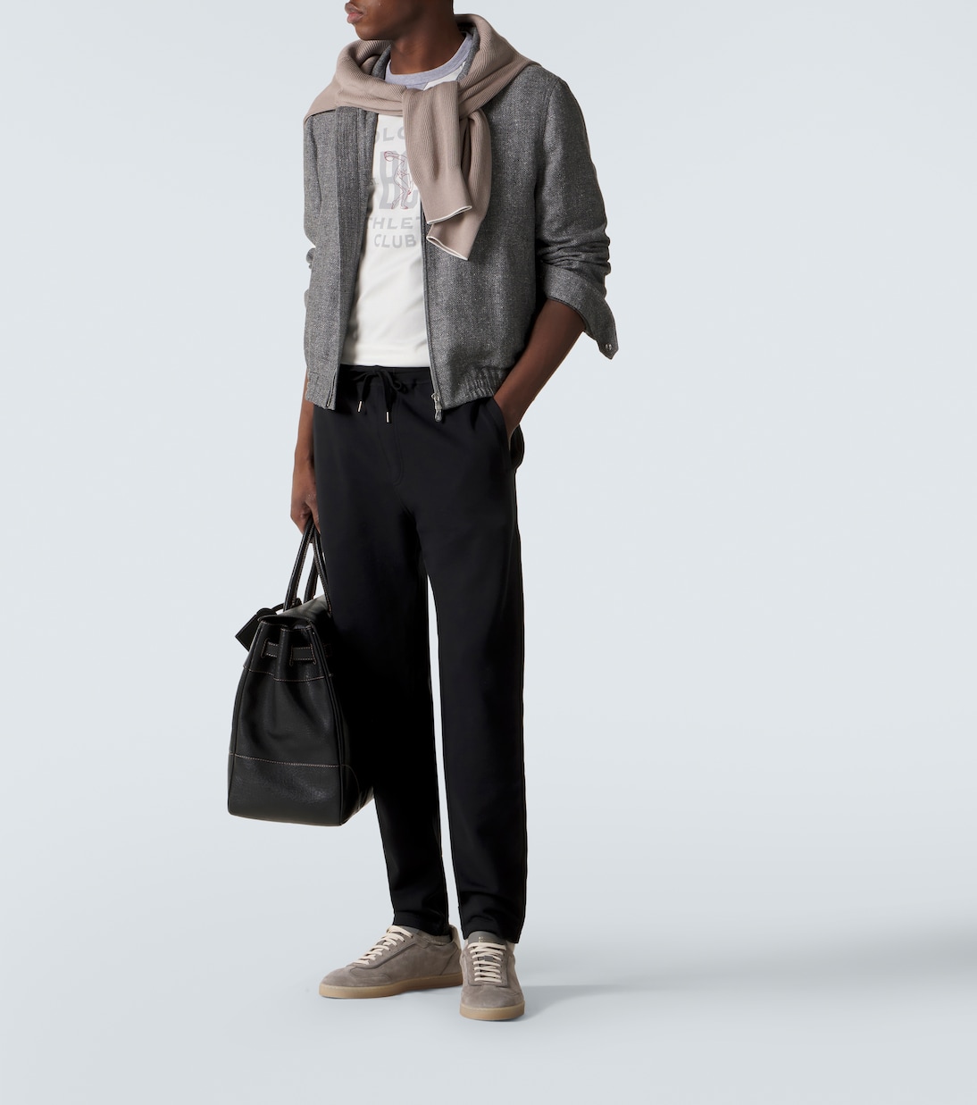 Printed cotton jersey T-shirt | Brunello Cucinelli