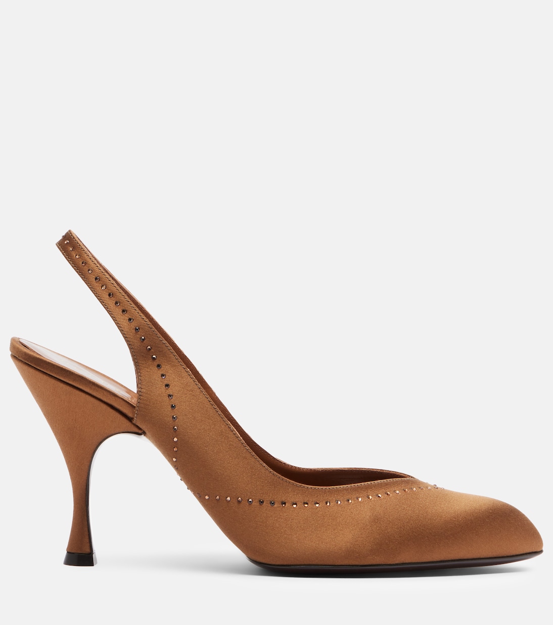 Star Dust 85 embellished satin slingback pumps | Herbert Levine