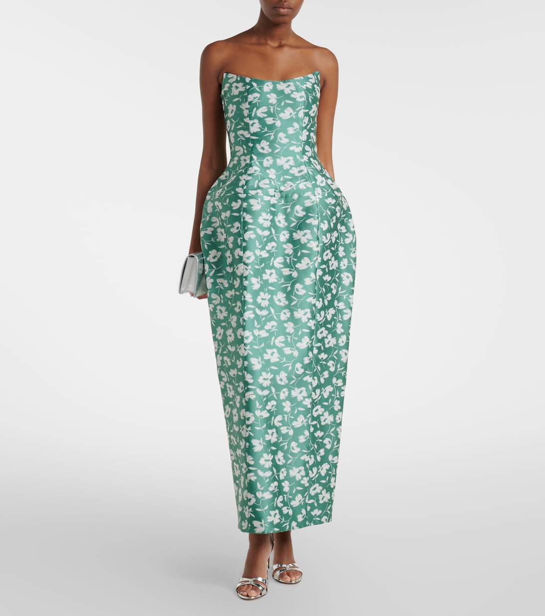 Marianne floral brocade corset gown | Markarian