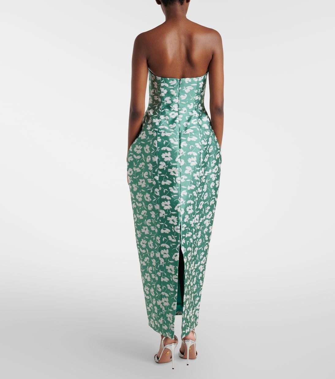 Marianne floral brocade corset gown | Markarian