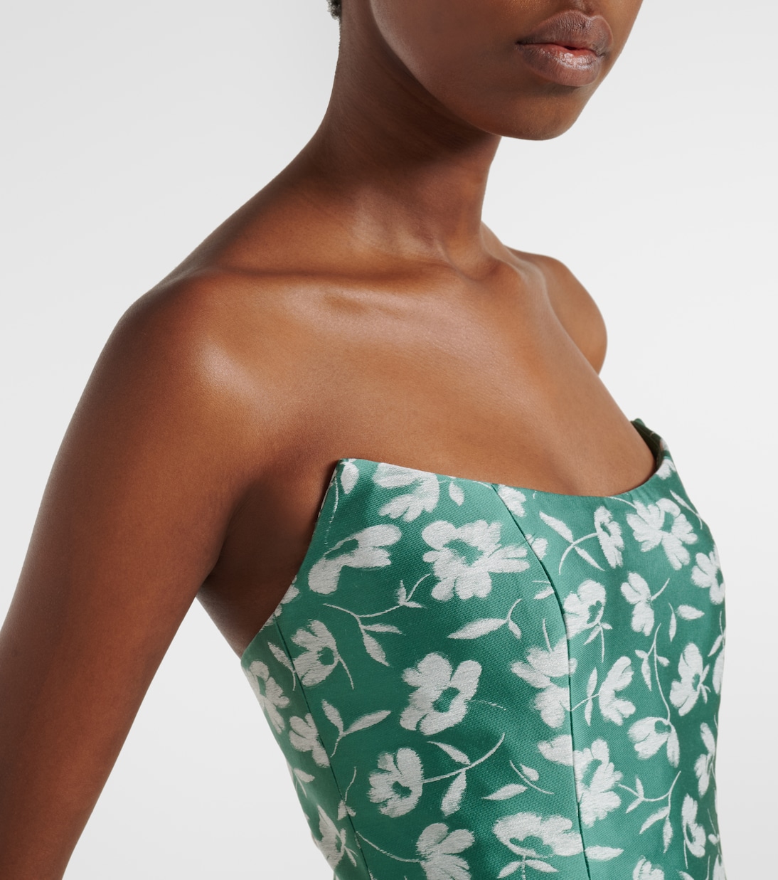 Marianne floral brocade corset gown | Markarian